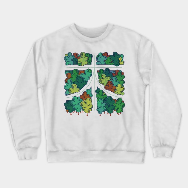 Tree 木 Crewneck Sweatshirt by againstbound